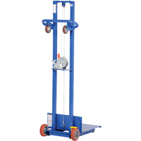 Empileur &agrave; plateforme, M&eacute;canisme Treuil manuel, Capacit&eacute; de 400 lb, Levage max de 58" Stor-it Systems