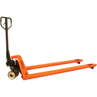 Long Fork Pallet Truck, 70" L x 27" W, 4400 lbs. Capacity LU547 | Stor-it Systems