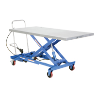 Table &eacute;l&eacute;vatrice &agrave; ciseaux hydraulique pneumatique, Acier, 63" lo x 31-1/2" la, Cap. 1000 lb Stor-it Systems