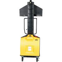 Narrow Mast Powered Lift Stacker, Electric Operated, 1500 lbs. Capacity, 63" Max Lift LV588 | Stor-it Systems