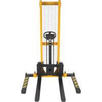 Manual Hydraulic Stacker, Hand Pump Operated, 2000 lbs. Capacity, 63" Max Lift LV614 | Stor-it Systems
