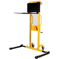 Manual Stacker, Hand Winch Operated, 770 lbs. Capacity, 60" Max Lift LV616 | Stor-it Systems