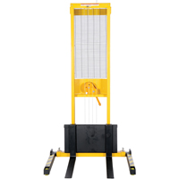 Manual Stacker, Hand Winch Operated, 770 lbs. Capacity, 60" Max Lift LV616 | Stor-it Systems