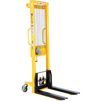 Manual Stacker, Hand Winch Operated, 770 lbs. Capacity, 60" Max Lift LV618 | Stor-it Systems