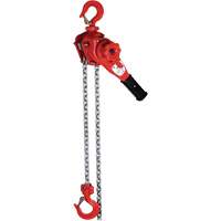 VQ Super Series Lever Hoist, 5' Lift, 2200 lbs. (1.1 tons) Capacity, Grade 100 Alloy Chain Stor-it Systems