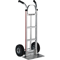 Knocked Down Hand Truck, Dual Handle, Aluminum, 48" Height, 500 lbs. Capacity Stor-it Systems