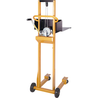 Easy-Lift Platform Lift Stacker, Hand Winch Operated, 500 lbs. Capacity, 52" Max Lift MA479 | Stor-it Systems
