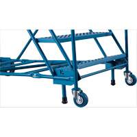 Escabeau roulant certifi&eacute; CSA avec marche verrouillable, 14 marches, Largeur de la marche 30", Hauteur de la plateforme 128", Acier Stor-it Systems