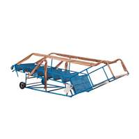 CSA-Certified Rolling Step Ladder with Locking Step, 8 Steps, 30" Step Width, 72" Platform Height, Steel Stor-it Systems