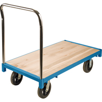 Heavy-Duty Platform Truck, 48" L x 24" W, 2000 lbs. Capacity, Rubber Casters MB296 | Stor-it Systems