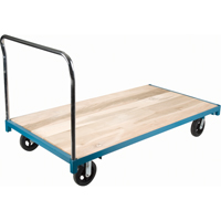 Heavy-Duty Platform Truck, 96" L x 48" W, 2000 lbs. Capacity, Rubber Casters MB324 | Stor-it Systems