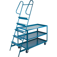Stock Picking Carts, Steel, 24" W x 64" D, 3 Shelves, 1200 lbs. Capacity MB508 | Stor-it Systems