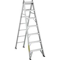 2700 Series Industrial Duty Multi-Way Ladders, 7', Aluminum, 250 lbs. Cap., ANSI 1, CSA 1 Stor-it Systems