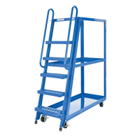 Stock Picking Cart, Steel, 21-7/8" W x 56-1/8" D, 3 Shelves, 1000 lbs. Capacity MF990 | Stor-it Systems