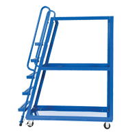 Stock Picking Cart, Steel, 21-7/8" W x 56-1/8" D, 3 Shelves, 1000 lbs. Capacity MF990 | Stor-it Systems