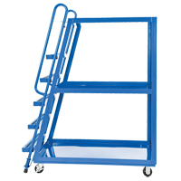 Stock Picking Cart, Steel, 27-7/8" W x 56-1/8" D, 3 Shelves, 1000 lbs. Capacity MF991 | Stor-it Systems