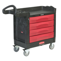 Trademaster™ Mobile Cabinets & Work Centres, 4 Drawers, 40-5/8" L x 18-7/8" W x 38-3/8" H, Black MH681 | Stor-it Systems
