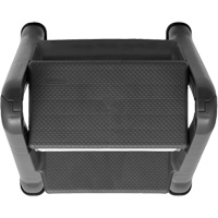Folding Step Stool, 2 Steps, 19-1/2" x 20-1/2" x 22-3/4" High Stor-it Systems