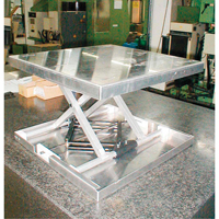 Dessus de table &eacute;l&eacute;vatrice &agrave; ciseaux Lift-Tool, 23" lo x 22" la, Aluminium, Capacit&eacute; 300 lb Stor-it Systems