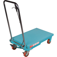 Heavy-Duty Hydraulic Scissor Lift Table, 27-1/2" L x 17-3/4" W, Steel, 330 lbs. Capacity Stor-it Systems