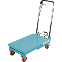 Heavy-Duty Hydraulic Scissor Lift Table, 27-1/2" L x 17-3/4" W, Steel, 330 lbs. Capacity Stor-it Systems
