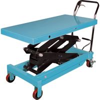 Table &eacute;l&eacute;vatrice robuste &agrave; ciseaux hydraulique, 48" lo x 24" la, Acier, Capacit&eacute; 1545 lb Stor-it Systems