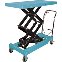 Table &eacute;l&eacute;vatrice robuste &agrave; ciseaux hydraulique, 48" lo x 24" la, Acier, Capacit&eacute; 1545 lb Stor-it Systems