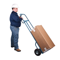 Deluxe Hi-Boy Hand Truck, P-Handle Handle, Steel, 72" Height, 700 lbs. Capacity Stor-it Systems