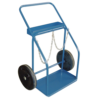 Gas Cylinder Carts, Rubber Wheels, 13" W x 25" L Base, 1000 lbs. ML415 | Stor-it Systems