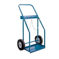 Gas Cylinder Carts, Semi-Pneumatic Wheels, 19" W x 10" L Base, 1000 lbs. ML417 | Stor-it Systems