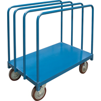 Single Level Rails Heavy-Duty Panel Mover Truck, 48" x 30" x 45", 2500 lbs. Capacity Stor-it Systems