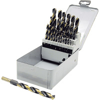 Jeu de forets &agrave; queue r&eacute;duite de premi&egrave;re qualit&eacute; JET-KUT B & G BG29RS, 29 morceaux, Acier rapide Stor-it Systems
