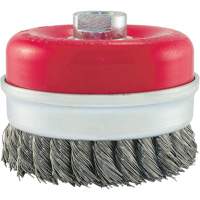 Knot Banded Cup Brush, 4" Dia. x 5/8"-11 Arbor Stor-it Systems