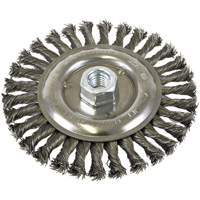 Standard Face Knot Wire Wheel Threaded, 6" Dia., 0.022" Fill, 5/8"-11 Arbor, Steel Stor-it Systems