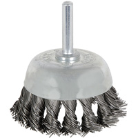 8046 Shaft Mounted Knot Twisted Cup Brush, 1-1/8" Dia. Stor-it Systems