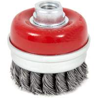 High-Performance Knot Banded Cup Brush, 3" Dia. x 5/8"-11 Arbor Stor-it Systems