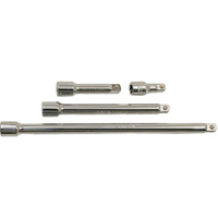 Jeu de barres de rallonges, Prise de 3/8", Fini Chrome, 4 M Stor-it Systems