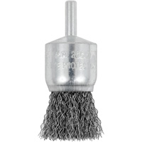 Brosse coupelle sertie mont&eacute;e sur tige, 1", Fils 0,012", Tige 1/4" Stor-it Systems