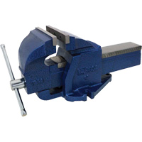 Cast Ductile Iron Bench Vise, 6" Jaw Width, 3-3/4" Throat Depth MLN345 | Stor-it Systems