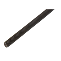 Threaded Rod, 1/4"-20, 36" L, Plain, Grade B-7 Grade Stor-it Systems