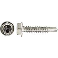 100-Piece Drill-X&reg; Hex HD Tapping Screws, #12 Dia., 1-1/4" L, Zinc Plated Stor-it Systems