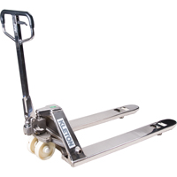 Hydraulic Pallet Trucks, Stainless Steel, 48" L x 27" W, 5500 lbs. Capacity MN060 | Stor-it Systems