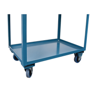 Deep Lipped Service Cart, 2 Tiers, 24" W x 47" H x 36" D, 1200 lbs. Capacity Stor-it Systems