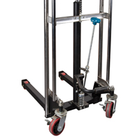 Hydraulic Platform Lift Stacker, Foot Pump Operated, 880 lbs. Capacity, 60" Max Lift MN397 | Stor-it Systems