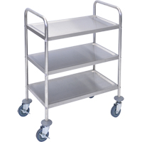 Shelf Cart, 3 Tiers, 16" W x 35" H x 26" D, 200 lbs. Capacity MN550 | Stor-it Systems