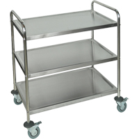 Shelf Cart, 3 Tiers, 21" W x 37" H x 23-1/2" D, 200 lbs. Capacity MN552 | Stor-it Systems