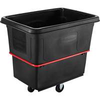 Heavy-Duty Utility Truck, Black Recycled Plastic, 44-3/8" L x 31" W x 38-1/4" H, 16 cu. ft. Volume, 1000 lbs. Capacity Stor-it Systems