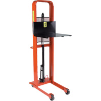 Hydraulic Platform Lift Stacker, Foot Pump Operated, 1000 lbs. Capacity, 80" Max Lift MN653 | Stor-it Systems