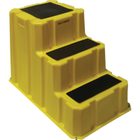 Nestable Industrial Step Stools, 3 Steps, 42" x 25-3/4" x 29" High MN661 | Stor-it Systems
