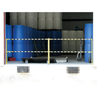 Safety Lift Gate, 10' L x 42-5/8" H, 159" Raised, Yellow MN701 | Stor-it Systems
